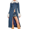 Off Campus S01 Allie Hayes Blue Coat outfit look