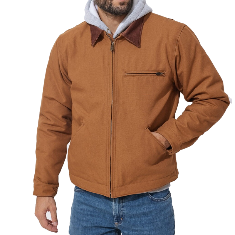 Off Campus S01 John Logan Brown Jacket outfit look