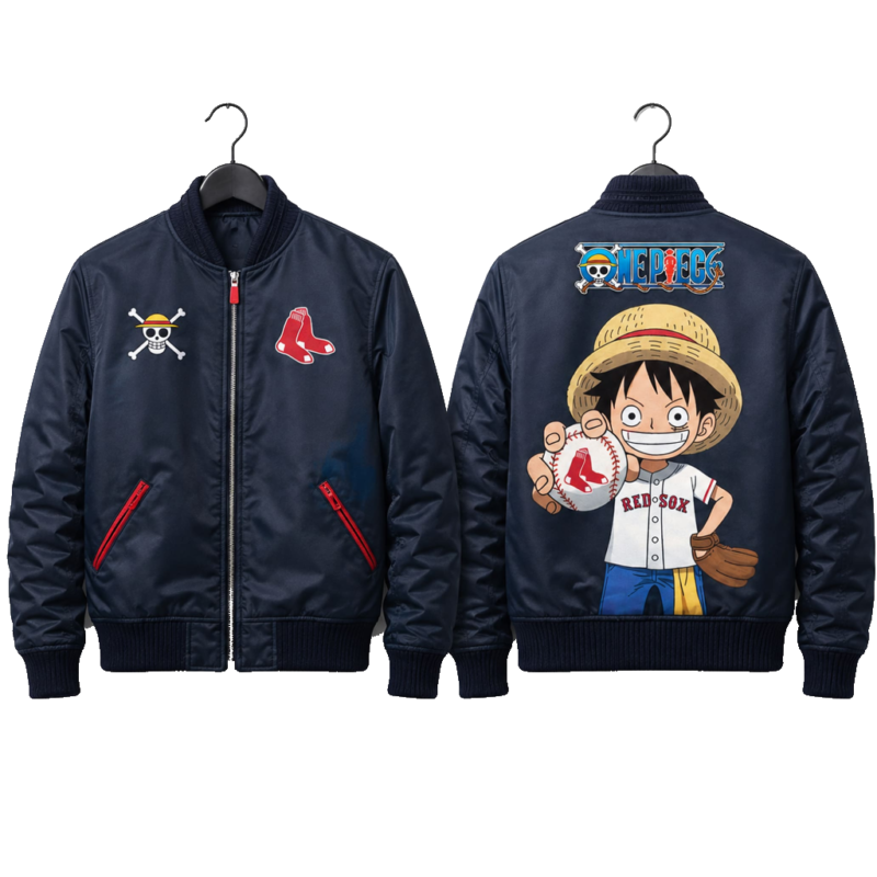 One Piece Red Sox Jacket fashion wear