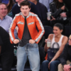 Philadelphia 76ers Vs NY Knicks Timothee Chalamet Jacket front view