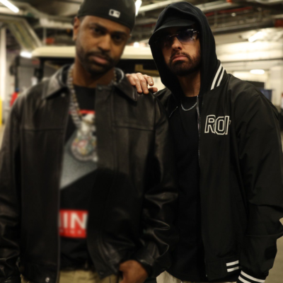 Pistons Game 5 Eminem Jacket front view