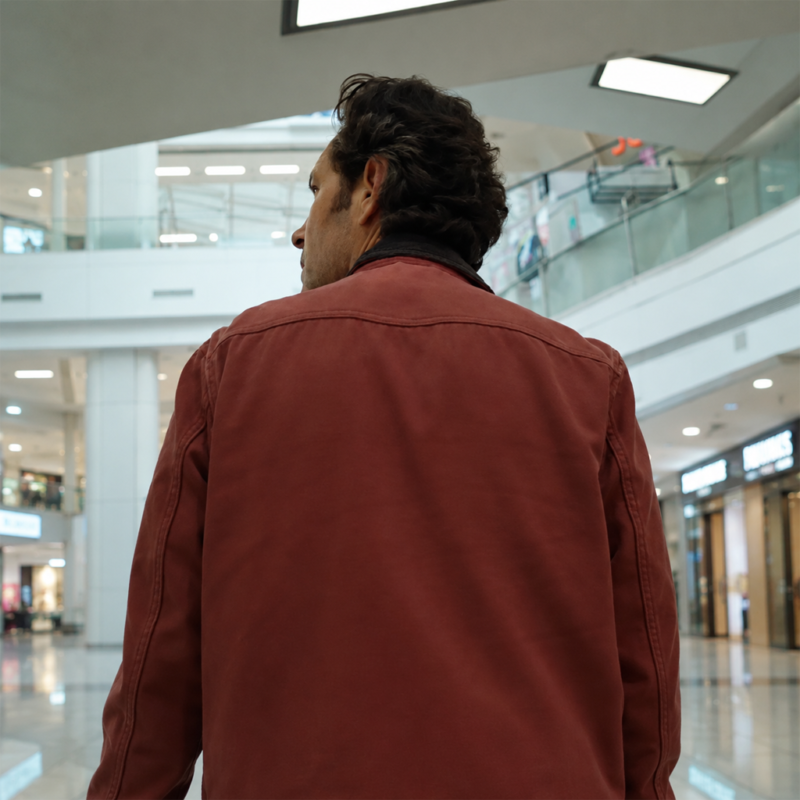 Power Ballad Paul Rudd Red Jacket street style