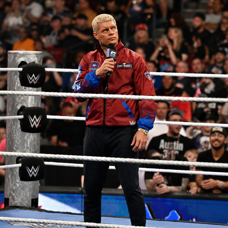 RWB WindÂ­breakÂ­er SmackÂ­Down 2026 Cody Rhodes JackÂ­et street style
