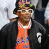 Spike Lee Knicks Black Jacket front view