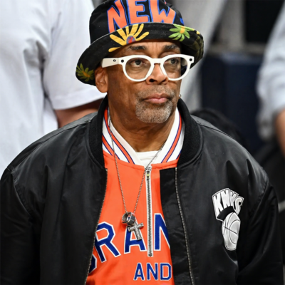 Spike Lee Knicks Black Jacket front view