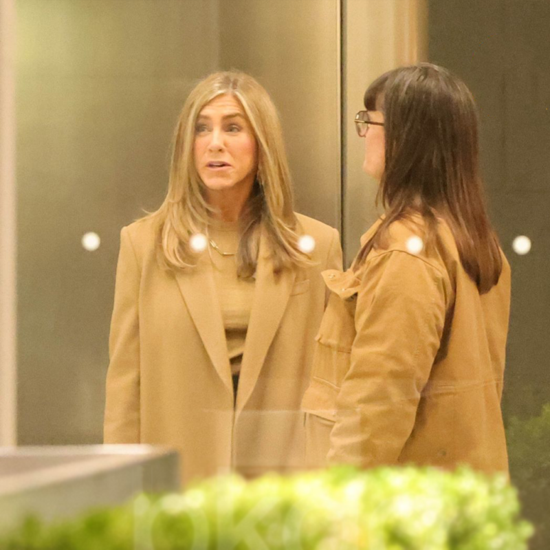 The Morning Show 2026 Jennifer Aniston Brown Coat outfit look