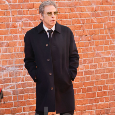 The Off Weeks Ben Stiller Black Coat front view