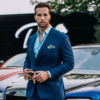Tristan Tate Blue Suit front view
