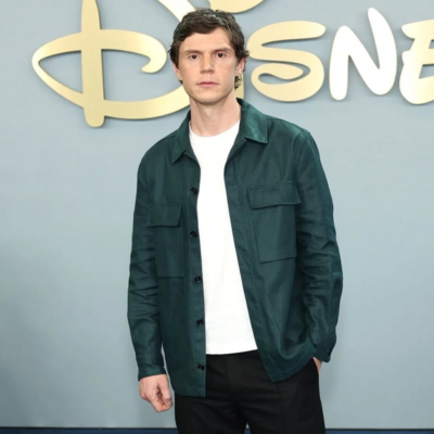 Upfront Event NY Evan Peters Jacket front view