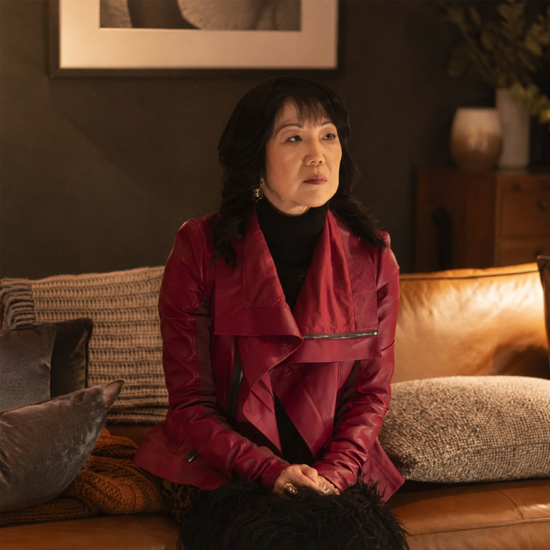Will Trent S04 Margaret Cho Red Jacket fashion wear