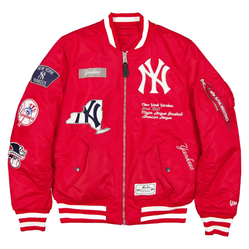 Yankees MA-1 Spike Lee Red Jacket model style