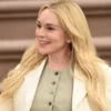 Count Me Lies Lindsay Lohan White Blazer