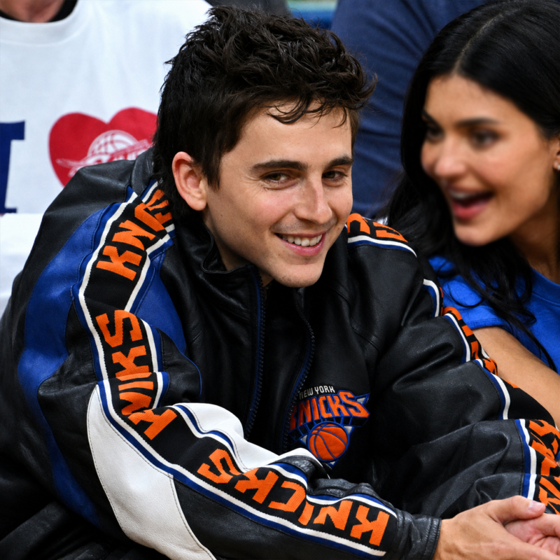 Date Night At Game Four TimotheÌe Chalamet Jacket