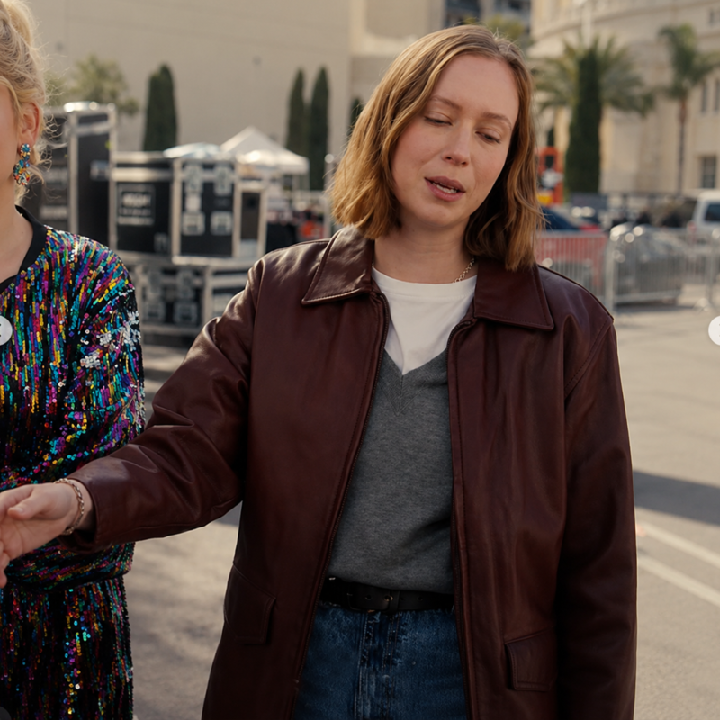 Hacks S05 Ava Daniels Leather Jacket