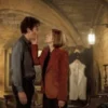 Ladies First 2026 Rosamund Pike Suede Blazer