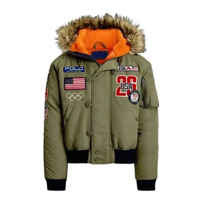 Olympic 2026 Team USA 26 Green Jacket