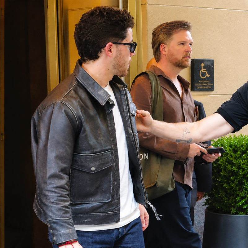 Power Ballad Press Junket Nick Jonas Jacket