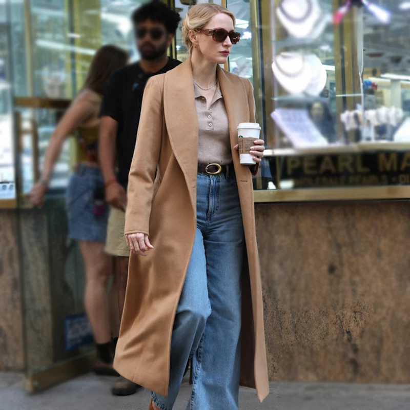 Off Weeks Jessica Chastain Coat