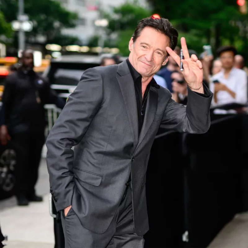 The Death Of Robin Hood Premiere Hugh Jackman Suit