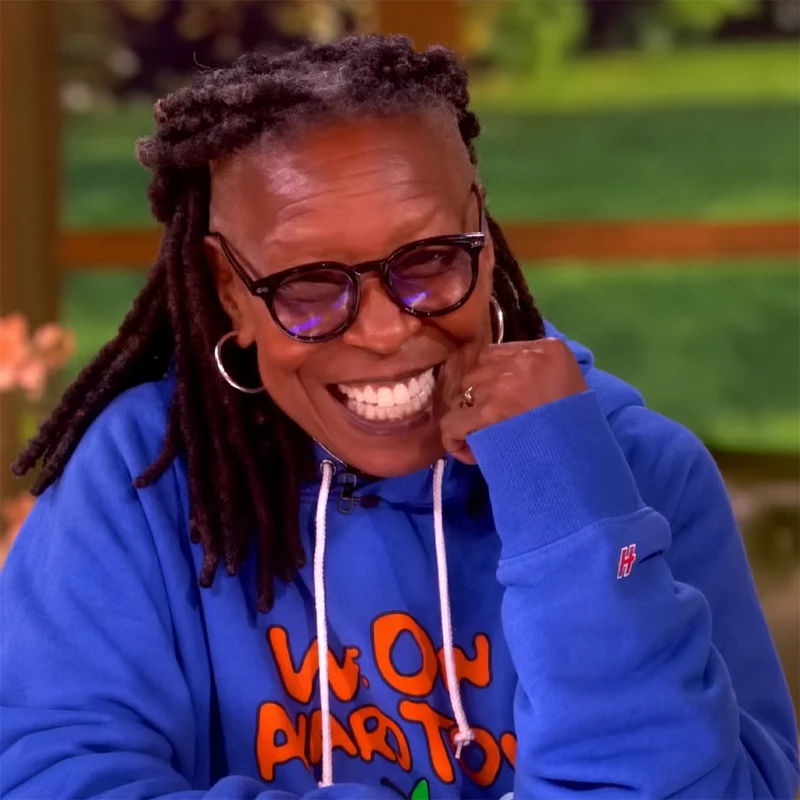 The View Whoopi Goldberg Blue Hoodie