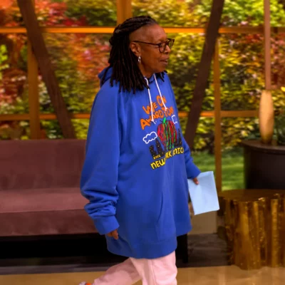 The View Whoopi Goldberg Blue Hoodie