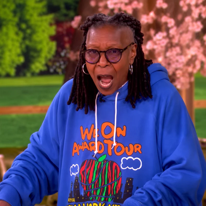 The View Whoopi Goldberg Blue Hoodie