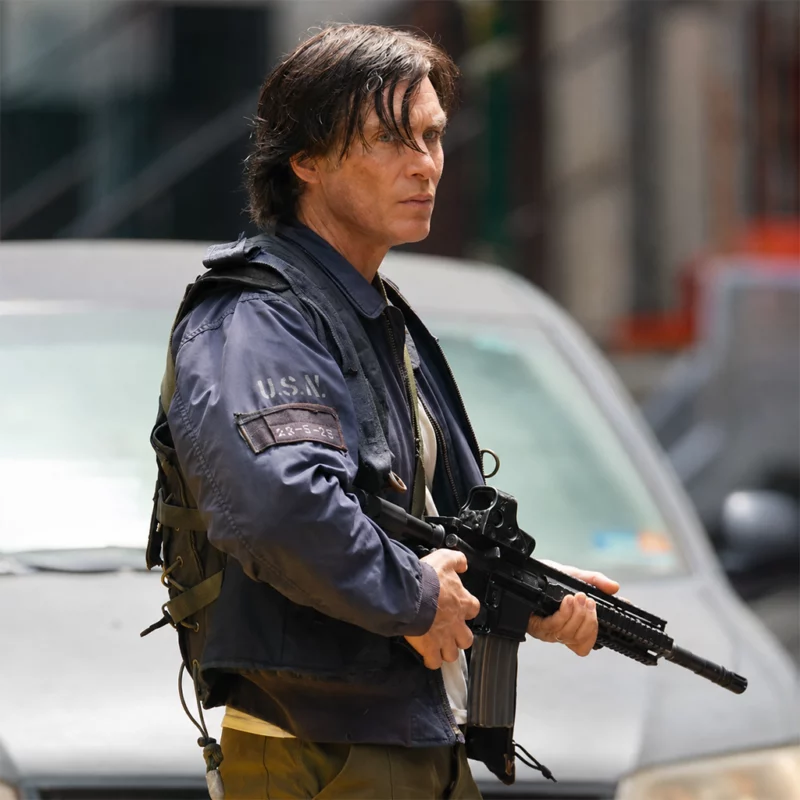 A Quiet Place III Cillian Murphy Blue Jacket