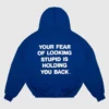 Alchemai Fear of Looking Stupid Blue Hoodie