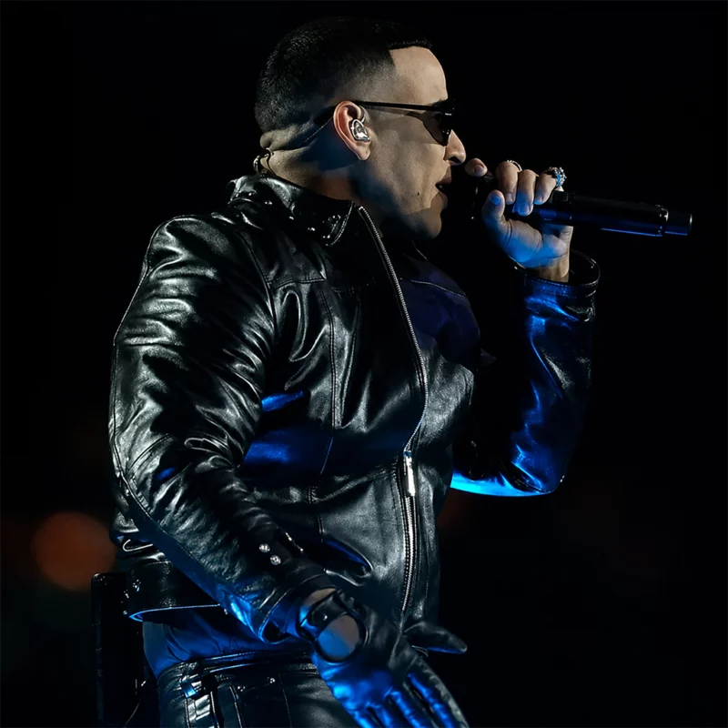 Halftime Show 2026 Daddy Yankee Leather Jacket