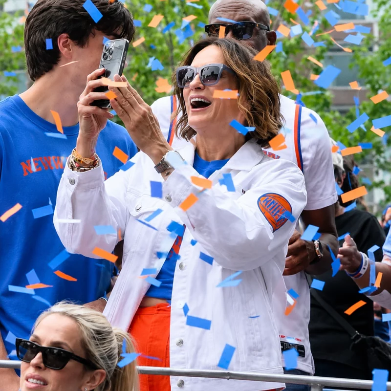 Knicks Parade 2026 Mariska Hargitay Jacket