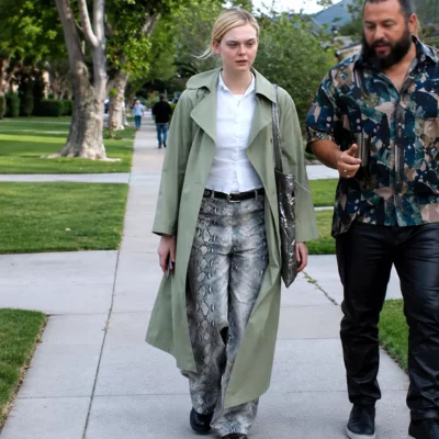 Margoâ€™s Got Money Troubles 2026 Elle Fanning Trench Coat