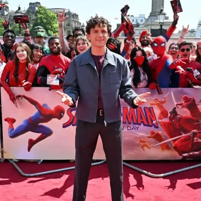 London Photocal Spider Man Tom Holland Jacket