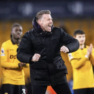 Wolverhampton Wanderers VS Aston Villa Rob Edwards Jacket