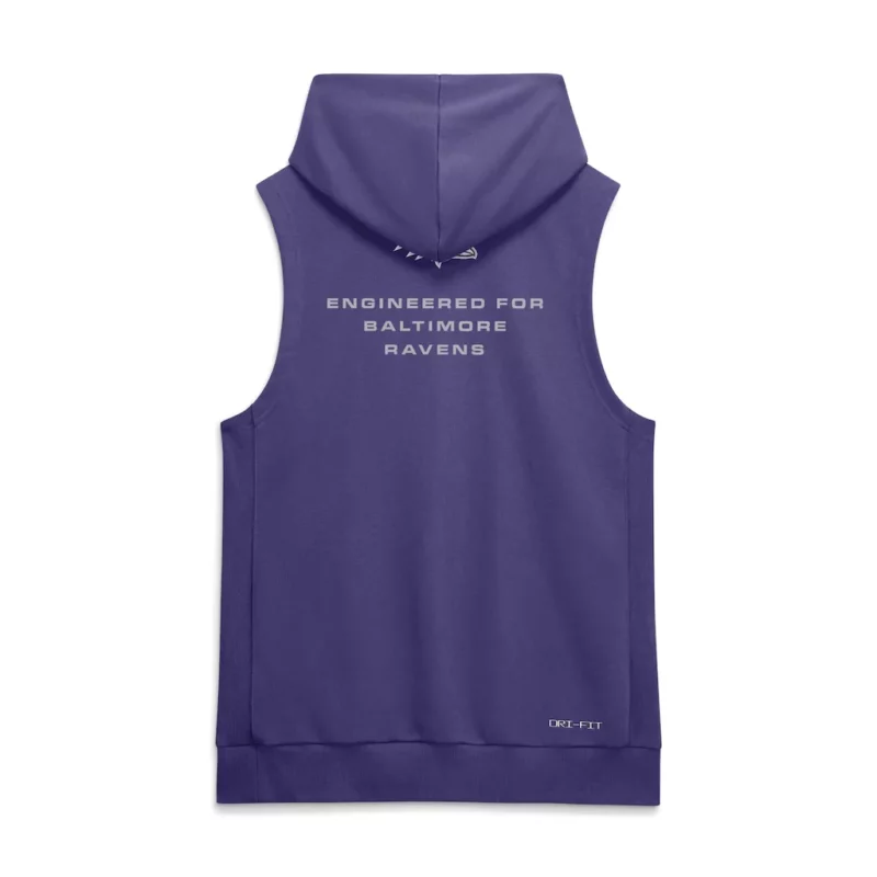 Baltimore Ravens Sideline 2026 Sleeveless Hoodie