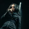 Charli XCX Performing Outside Lands Biker Coat