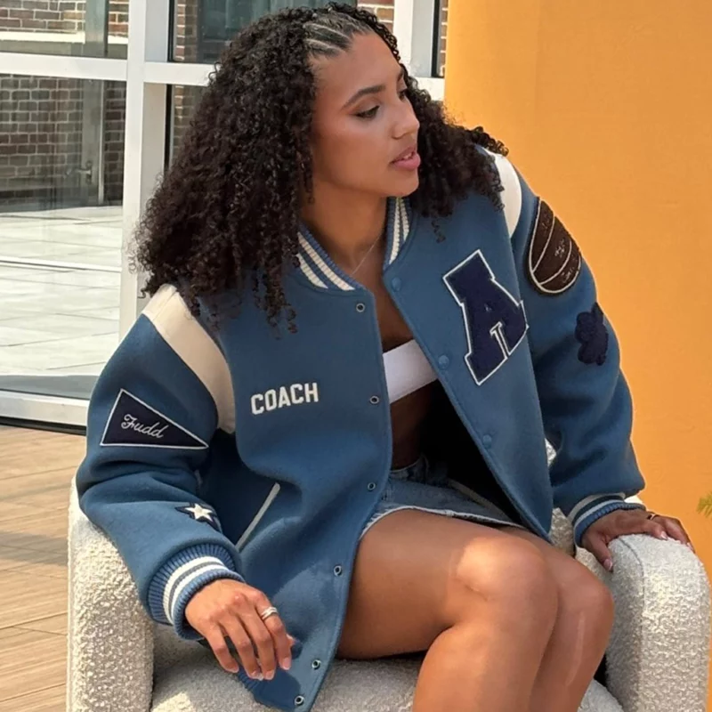 Coach Chicago Azzi Fudd Varsity Jacket