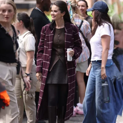 Only Murders In The Building S6 London 2026 Selena Gomez Coat
