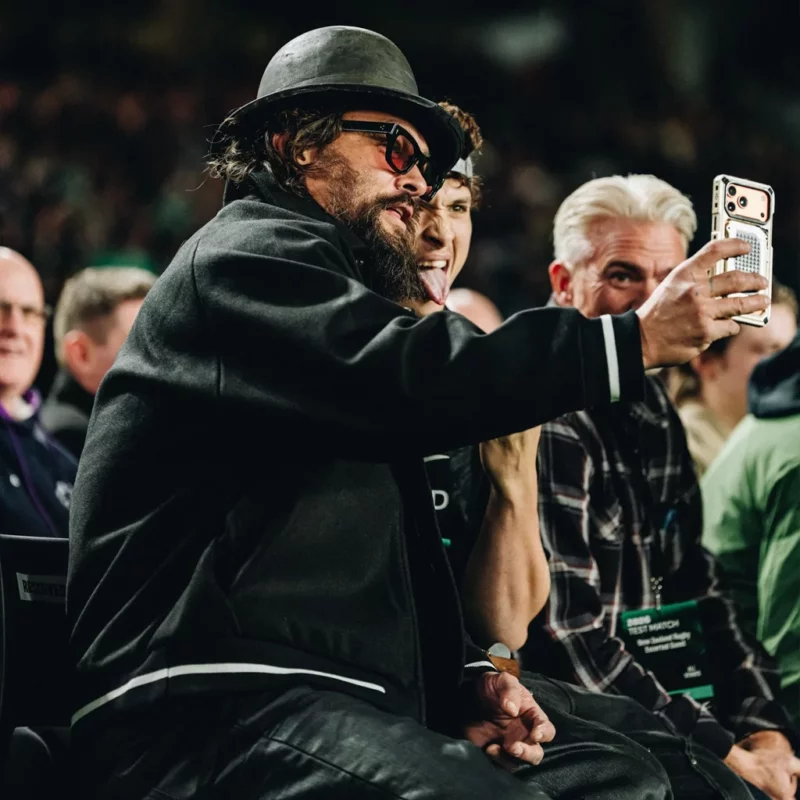 All Black VS Fiji Rugby Jason Momoa Bombar Jakcet