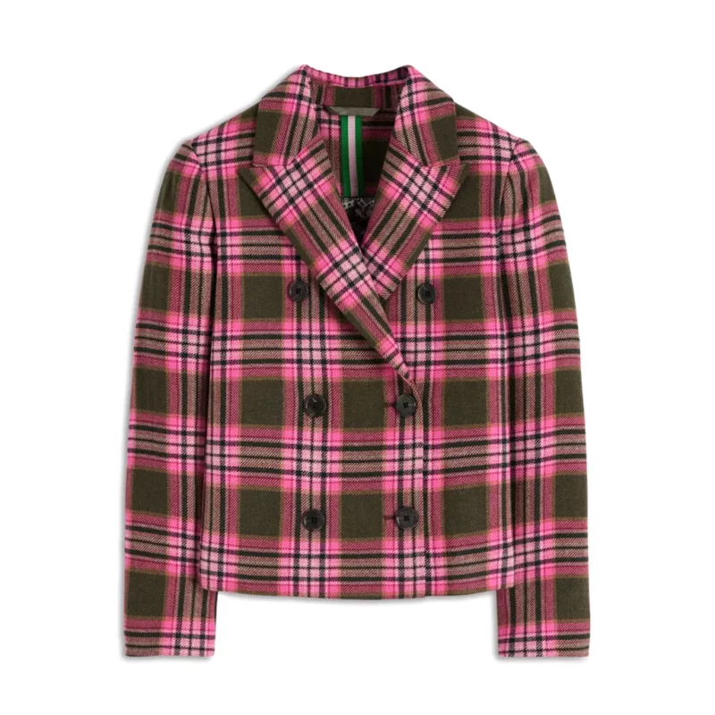 Leanne S02 Kristen Johnston Plaid Blazer