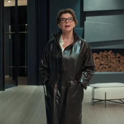 Lucky S01 Annette Bening Brown Coat