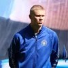 Striker Erling Haaland Blue Jacket