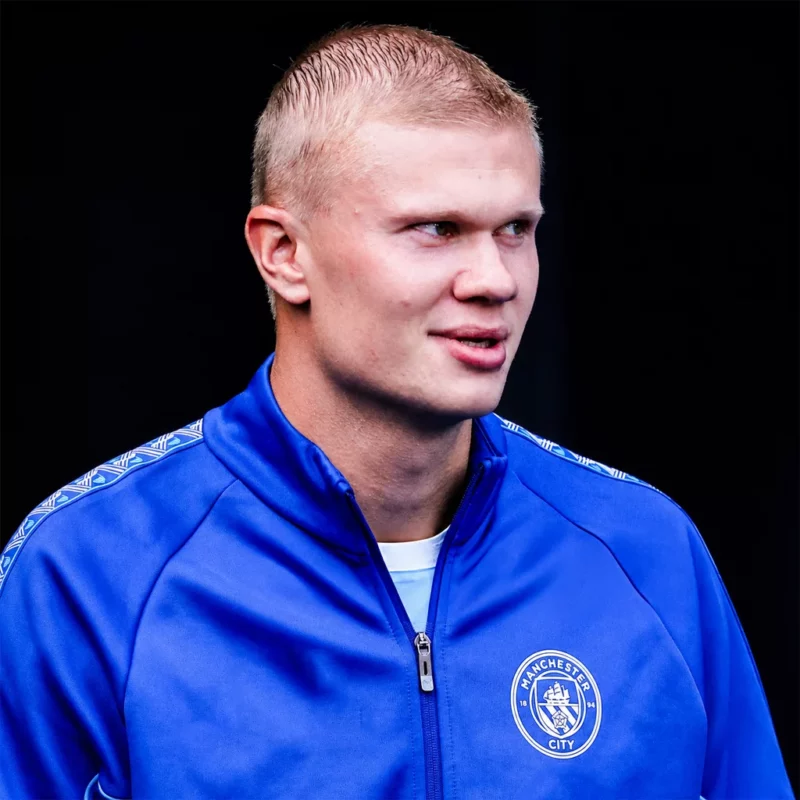 Striker Erling Haaland Blue Jacket