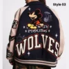 Mickey Mouse Wolves Letterman Jacket