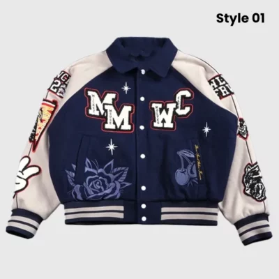 Mickey Mouse Wolves Letterman Jacket