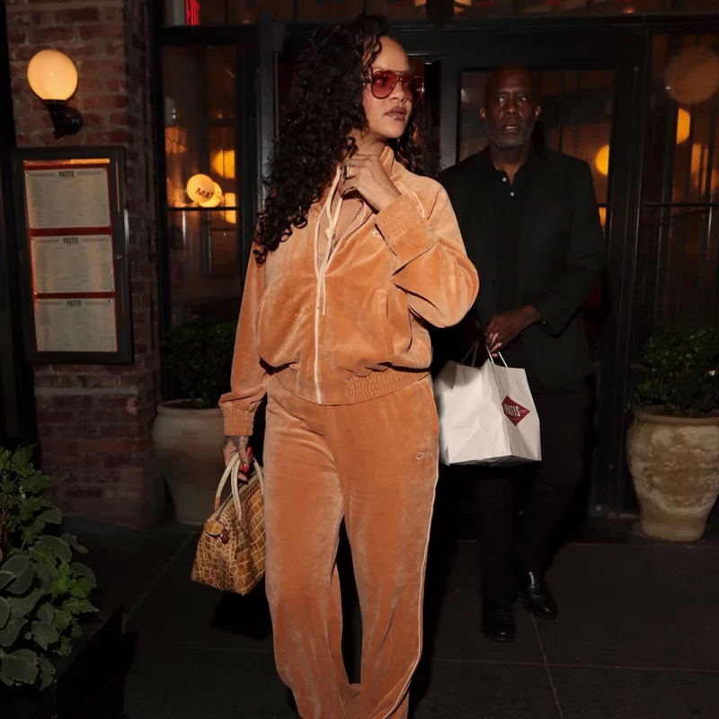 NYC Rihanna Velour Tracksuit