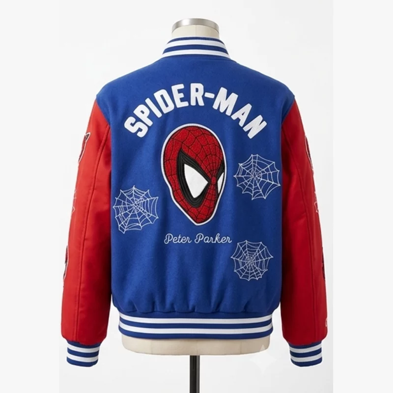 Spider Man Peter Parker Varsity Jacket