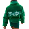 Philadelphia Eagles Velvet Puffer Jacket