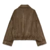 Project Runway 2026 Christian Siriano Suede Brown Jacket
