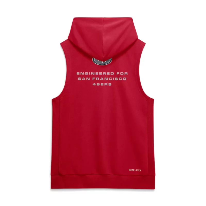 San Francisco Sideline 49ers Sleeveless Hoodie