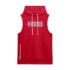 San Francisco Sideline 49ers Sleeveless Hoodie